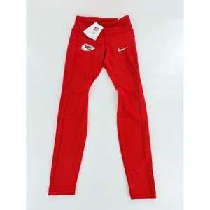 Kansas City Chiefs Nike Womens University Red Dri Fit Leggings Size Small S NWT